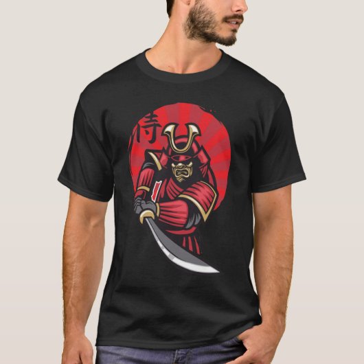 Yasuke Black Japanese Samurai Bushido Warrior Japa Tシャツ (正面)
