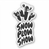 Yati M's Show Plowショーデザイン#2ステッカー シール (正面)