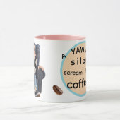 Yawn for coffee! Coffee Mug マグカップ (中央)