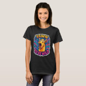 Yawn to Be Wild Funny Yawning Llama Lazy Sleepy Ti Tシャツ (正面フル)