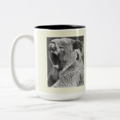 Yawning Koala-funny quote no2 ツートーンマグカップ (左)