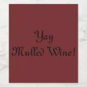 Yayはワインを検討しました! ワインラベル (シングルラベル)