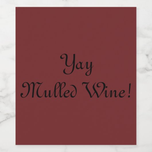 Yayはワインを検討しました! ワインラベル (シングルラベル)