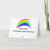 Yay 4のゲイの挨拶状 カード (裏面)