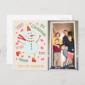 YAY Itsクリスマスフォトグリーティング シーズンポストカード (正面/裏面)