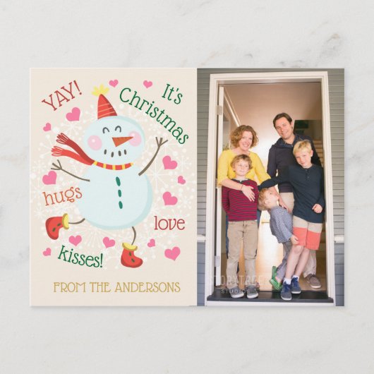 YAY Itsクリスマスフォトグリーティング シーズンポストカード (正面)