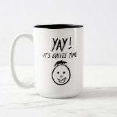 Yay - It's Coffee Time Mug ツートーンマグカップ (左)