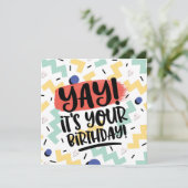 Yay, it's your birthday memphis eighties style men シーズンカード (スタンド正面)