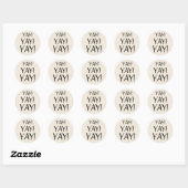 YAY! Minimal sticker Poshmark seller supplies ラウンドシール (シート)