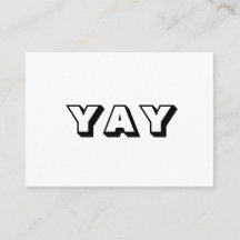 YAY、OMG、Oh My Gosh、神、白黒