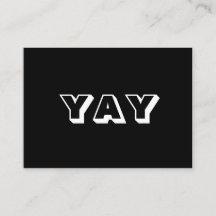 YAY、OMG、Oh My Gosh、神、白黒