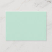 YAY, OMG, Oh My Gosh, God, mint green white card アドバイスカード (裏面)