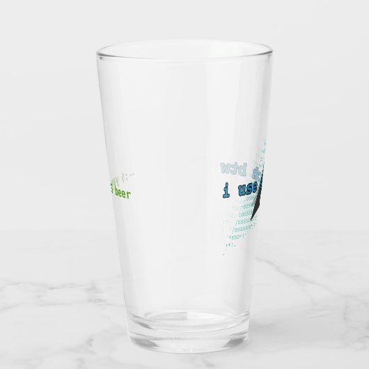 ～:$ yay -S beer （btwロゴ） タンブラーグラス (右)