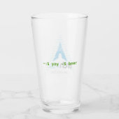 ~:$ yay -S beer (Fetch付き公式ロゴ) タンブラーグラス (裏面)