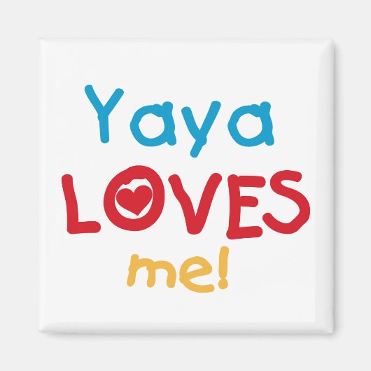 Yayaさん、Tシャツやギフトが大好き マグネット (正面)