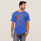 Yaya定義ヴィンテージおばあちゃんマザーズ日vintag Tシャツ (正面フル)