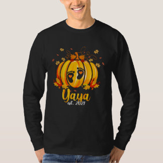 Yaya 2021 Pumpkin Family Matching Thanksgiving Gra Tシャツ