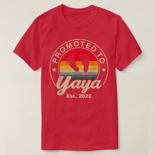 Yaya Est 2022女性ヴィンテージに初めて昇格 Tシャツ (デザイン正面)