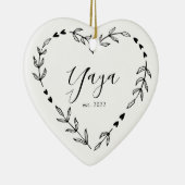 Yaya Year Est. クリスマス セラミック オーナメント (右)