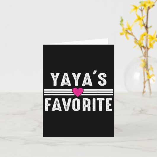 Yaya's Favorite  カード (黄色い花)