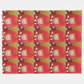 Yayoi Kusama フリースブランケット (正面(横))