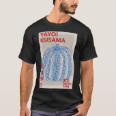 Yayoi Kusama - Abstract Blue Pumpkin Poster Tシャツ (正面)