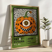 Yayoi Kusama Abstract Pumpkin Colorful Exhibition ポスター