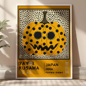 Yayoi Kusama Abstract Pumpkin Retro Exhibition ポスター