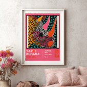 Yayoi Kusama Abstract Rhino Colorful Exhibition ポスター