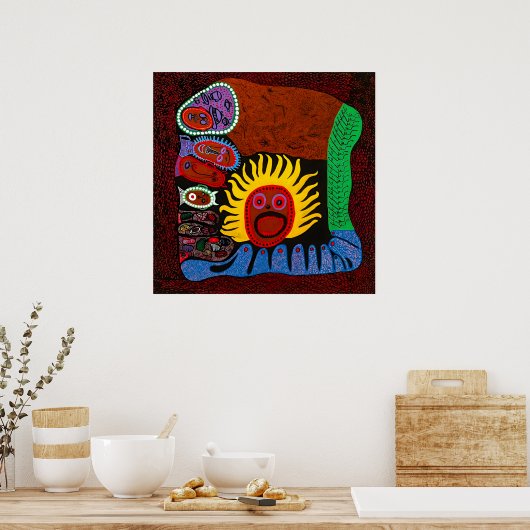 Yayoi Kusama art ポスター (キッチン)