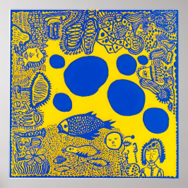 Yayoi Kusama art ポスター