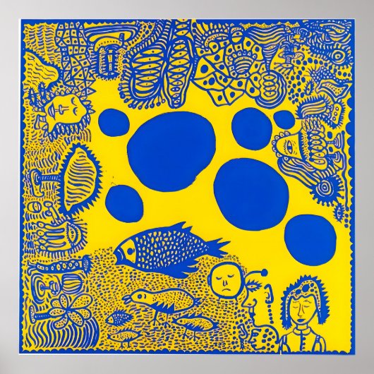 Yayoi Kusama art ポスター (正面)