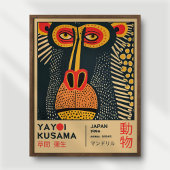 Yayoi Kusama Art Mandrill Illustration Exhibition  ポスター