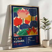 Yayoi Kusama Floral Exhibition Pop Art Retro ポスター