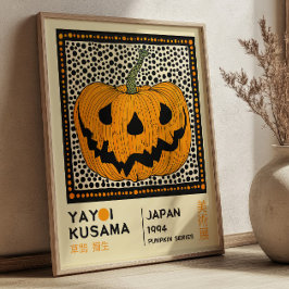 Yayoi Kusama Pop Art Pumpkin Exhibition ポスター