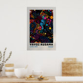 Yayoi Kusama Poster - Abstract Yayoi Kusama Print ポスター (キッチン)