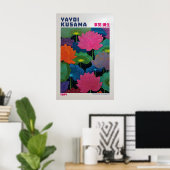Yayoi Kusama Poster - Yayoi Kusama Inspired Floral ポスター (ホームオフィス)