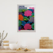 Yayoi Kusama Poster - Yayoi Kusama Inspired Floral ポスター (キッチン)