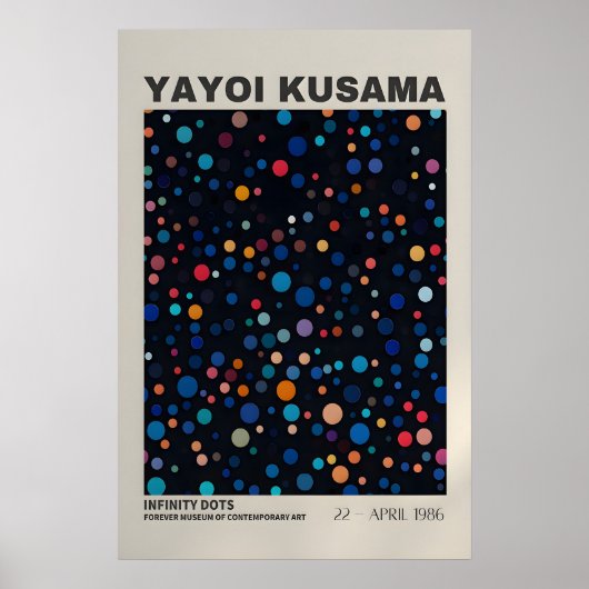 Yayoi Kusama Print - Abstract Yayoi Kusama Poster ポスター (正面)