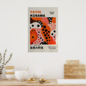 Yayoi Kusama Print - Abstract Yayoi Kusama Poster ポスター (キッチン)