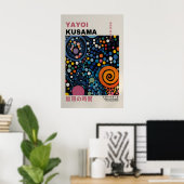 Yayoi Kusama Print - Abstract Yayoi Kusama Poster ポスター (ホームオフィス)