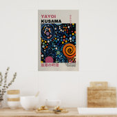 Yayoi Kusama Print - Abstract Yayoi Kusama Poster ポスター (キッチン)