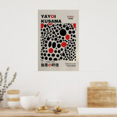 Yayoi Kusama Print - Abstract Yayoi Kusama Poster ポスター (キッチン)