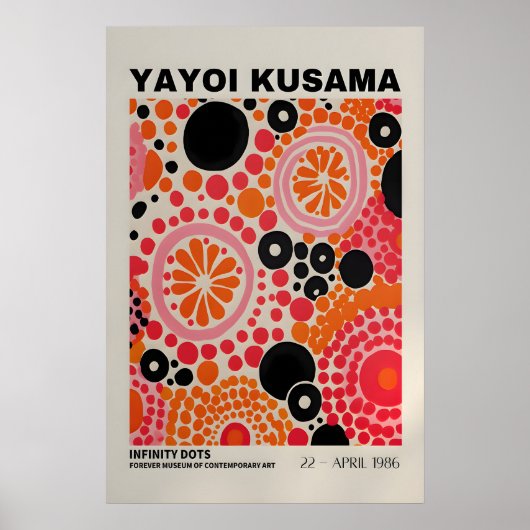 Yayoi Kusama Print - Abstract Yayoi Kusama Poster ポスター (正面)