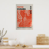 Yayoi Kusama Print - Abstract Yayoi Kusama Poster ポスター (キッチン)