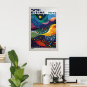 Yayoi Kusama Print, Modern Art Print, Maximalist ポスター (ホームオフィス)
