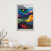Yayoi Kusama Print, Modern Art Print, Maximalist ポスター (キッチン)