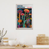 Yayoi Kusama Print, Modern Art Print, Maximalist ポスター (キッチン)