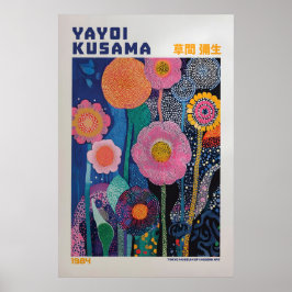 Yayoi Kusama Print, Modern Art Print, Maximalist ポスター