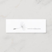 ♥ YBee *願いを作る*ブローボールシード。フローラ スキニー名刺 (裏面)